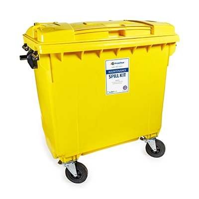 600 Ltr Maintenance Spill Kit - 4 Wheeled Bin